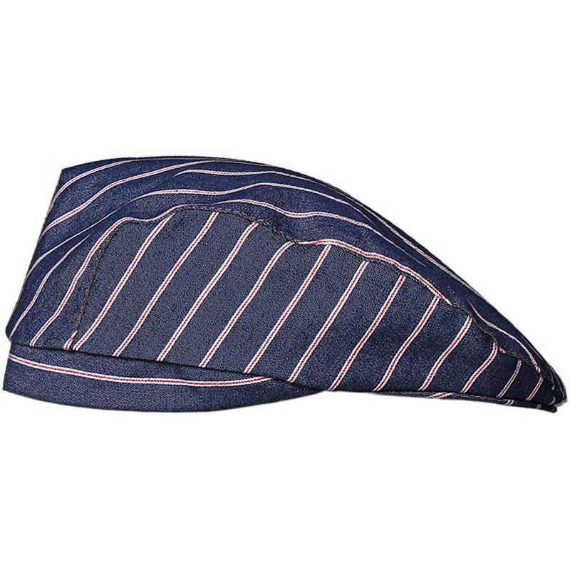 New Denim Beret Hat Chef Waiter Work Hat Forward Cap Beret Hat Catering Women Custom Embroidered Text