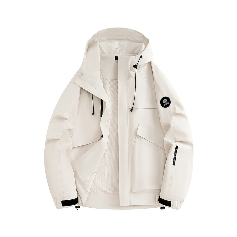 Outdoor Single Layer Jacket Jacket Men's Spring and Autumn Trendy All-match Casual Sports Jacket Waterproof Multifunctional Mountaineering Suit