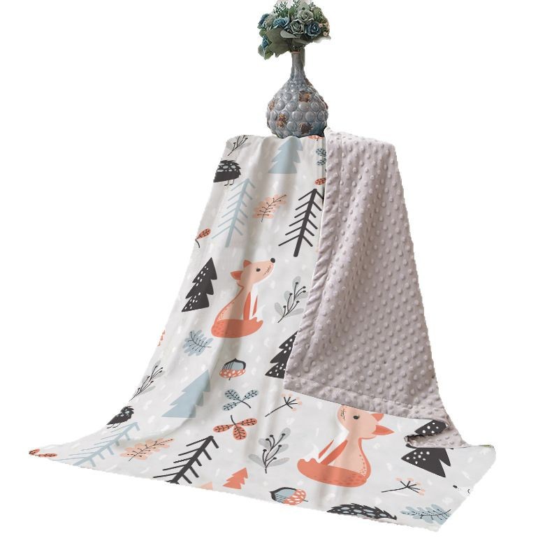 Picture of Baby Blanket Autumn and Winter Baby Blanket Coral Fleece Air-conditioning Blanket Bean Blanket Swaddling Children's Blanket Blanket