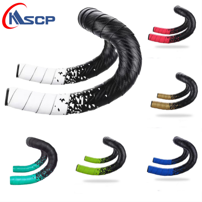 3548 Road Handlebar Straps, Dead-Fly Bicycle Curved Handlebar Straps, Gradient Color Comfortable and Breathable Handlebar Straps