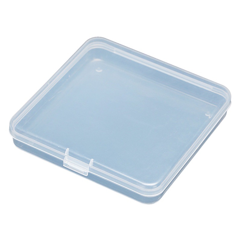 Spot manufacturers directly supply new flat storage box plastic box dustproof packaging stationery electronic plastic box square box