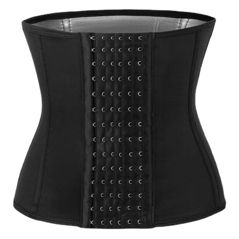European and American Court Shaper Women's Silver Ion Sweat Belt 6-breasted Adjusting Belt Sports Fitness Belt