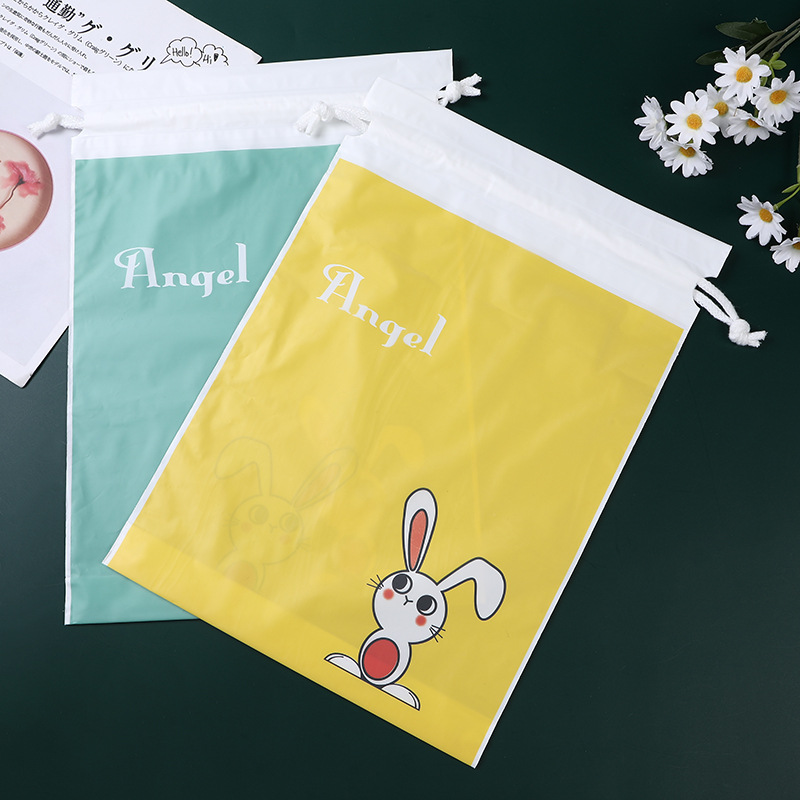Clothing bag waterproof moisture-proof fashion beautiful clothing bundle pocket daily necessities storage double universal packaging bag wholesale