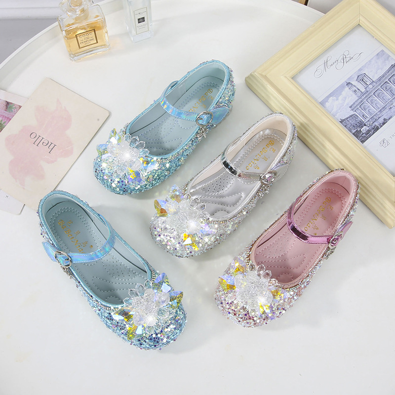 Picture of High-End Kidsren's Princess High-Heeled Leather Shoes for Kidsren and Girls, 2025 Autum New Performance Shoes for Primary and Secondary School Students