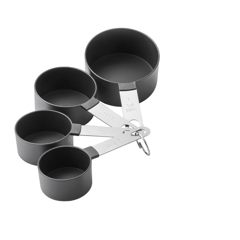 Picture of New stainless steel handle measuring cup 8 piece set plastic measuring spoon measuring spoon Baking set kitchen gadget measuring spoon