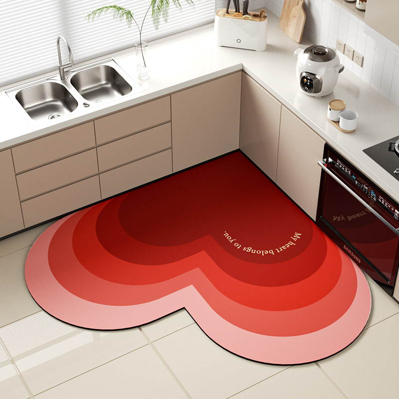 Picture of Cross-border Wholesale Diatom Mud Floor Mat Bathroom Absorbent Foot Mat Simple Dirty Resistant Anti-skid Mat Household Kitchen Tianjin Floor Mat