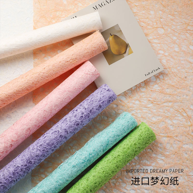 Hua Xi Retro Fantasy Art Paper Flower Bouquet High-End Wrapping Paper Floral Art Flower Shop Handmade DIY Materials