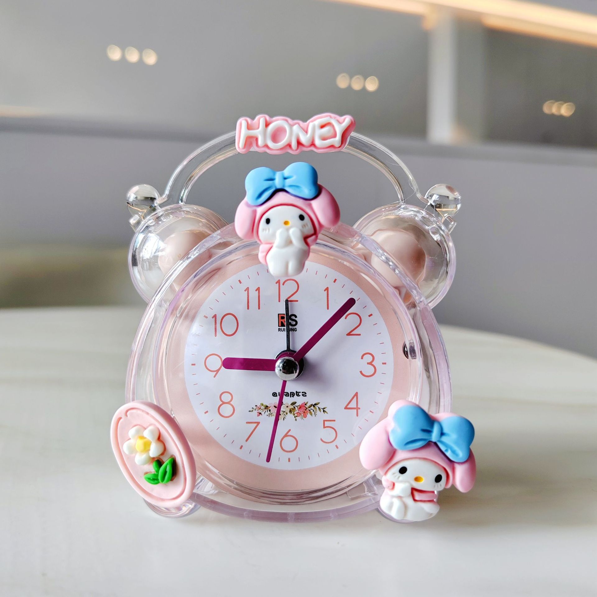 Picture of Childlike Cartoon Kidsren's Alarm Clock Creative Student Bedside Small Alarm Clock Kindergarten Small Gift Sharing Small Gift for the Whole Class