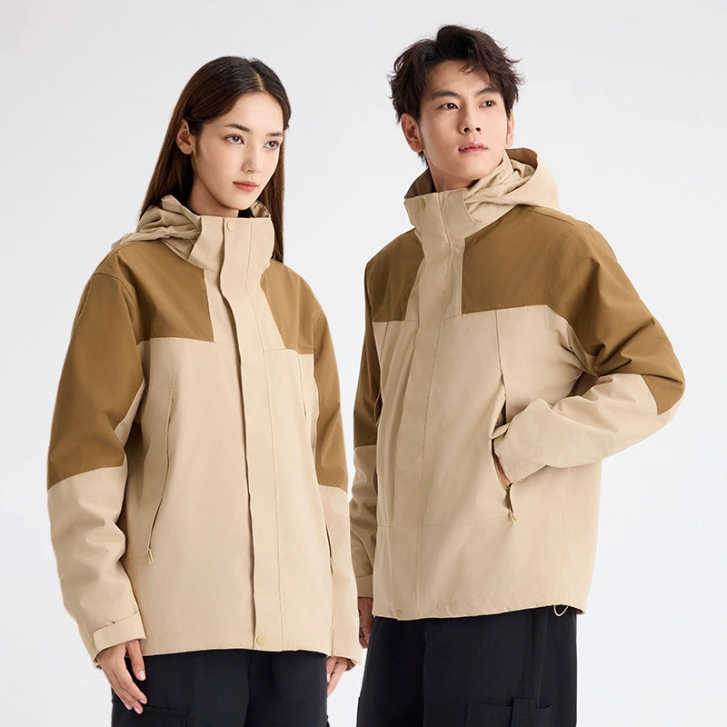 Picture of GBT32614 three-in-one men's 24 winter new windproof waterproof breathable warm coat women's custom logo
