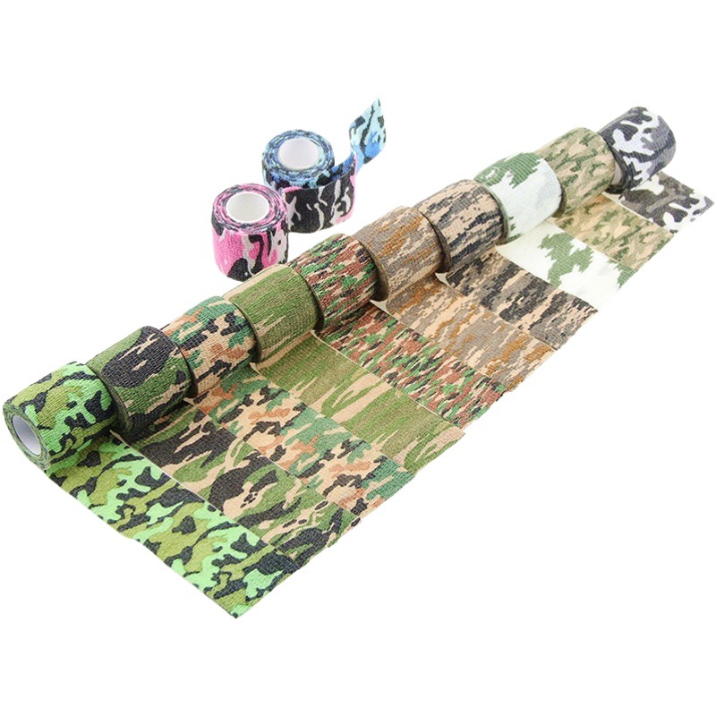 Picture of Factory Direct Sales Outdoor Camouflage Bandage Non-Woven Self-Adhesive Elastic Bandage Camouflage Bandage Available for Wholesale