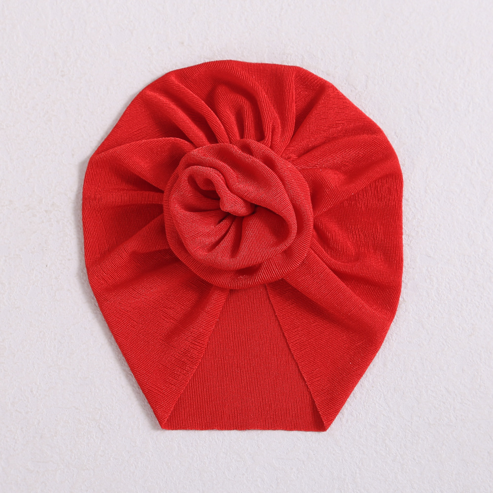 Picture of Europe and the United States hair accessories baby hat new spring and autumn baby India fetal hat three-dimensional flower children's turf hat wholesale
