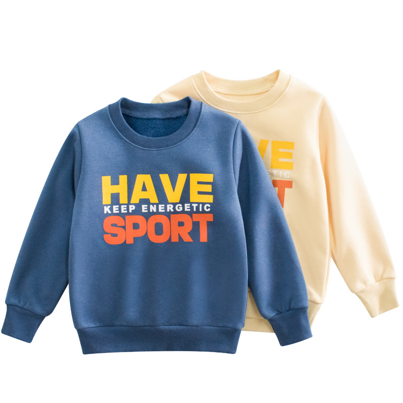Picture of 27Kids Brand Kidsren's Clothing Boys' Sweatshirts Fleece-Lined Spring 2024 New Kidsren's Guard Baby Clothes One Piece Drop Shipping