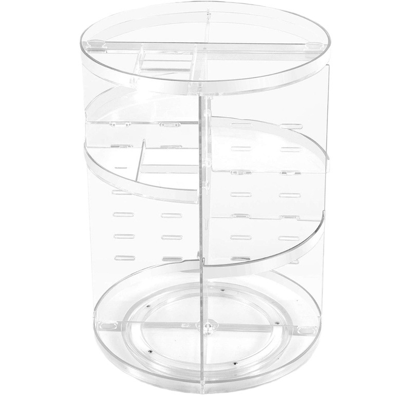 Internet Celebrity Rotating Cosmetic Storage Box Household Desktop Dressing Table Acrylic Lipstick Skin Care Rack Finishing