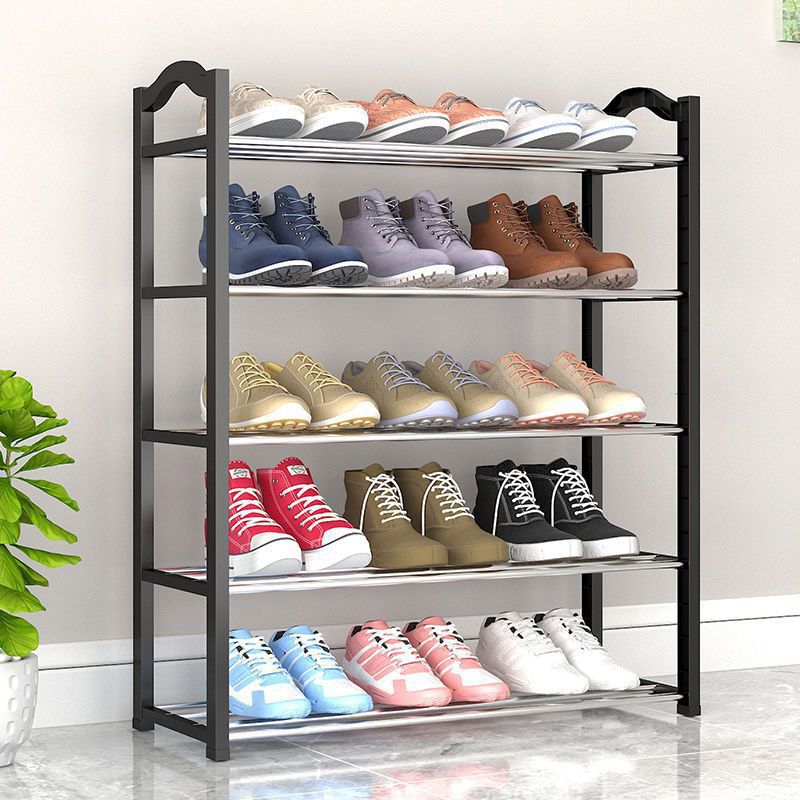 Picture of Simple shoe rack door sturdy bedroom dormitory small shoe rack multi-functional dustproof storage artifact assembly shoe rack