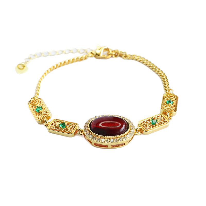 Picture of Juanyu Natural Baltic Amber Bracelet Blood Amber Retro Bracelet Live E-Commerce Wholesale Hp5062702L
