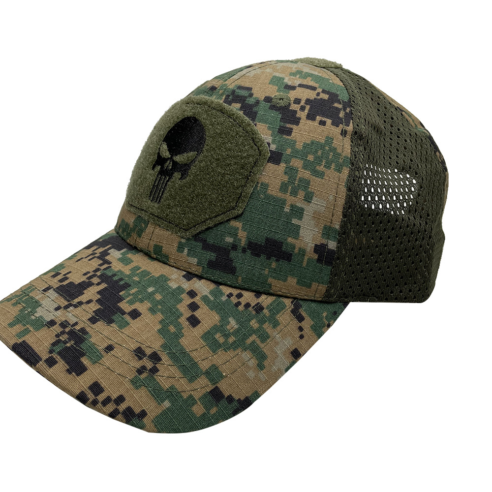 Picture of Summer Camouflage Baseball Cap Military Fan Outdoor Special Forces Tactical Hat Skull Fishing Sunshade Velcro Cap Men