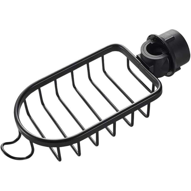 Kitchen Faucet Storage Rack Punch-free Sink Sponge Drain Rack Household Sink Rag Soap Storage Rack