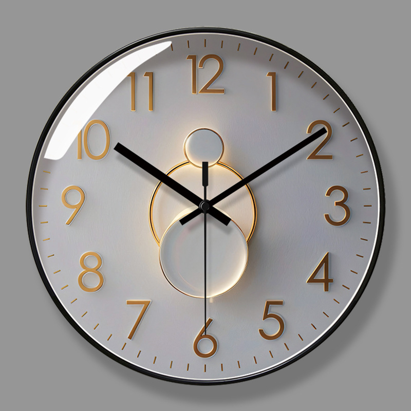 Ipla 7149 Modern Quartz Clock Simple Light Luxury Wall Clock Home Living Room Quiet Seconds Sweeping Wall Clock