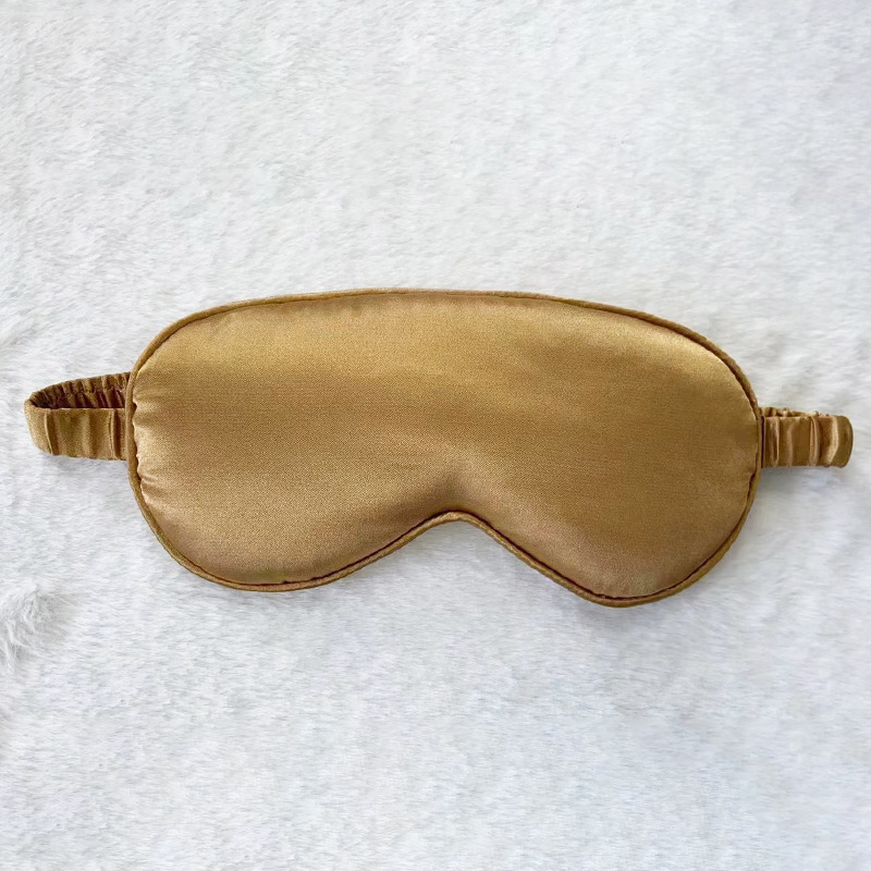 Picture of New double-sided artificial silk eye mask sleep elastic travel lunch break eye mask printed aviation eye mask wholesale