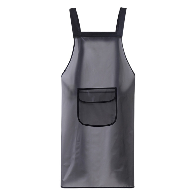 TPU Waterproof and Oil-proof Apron Translucent Adult Waist Aquatic Household Cooking Soft Skin Wipe Hands Longer Washing Dishes