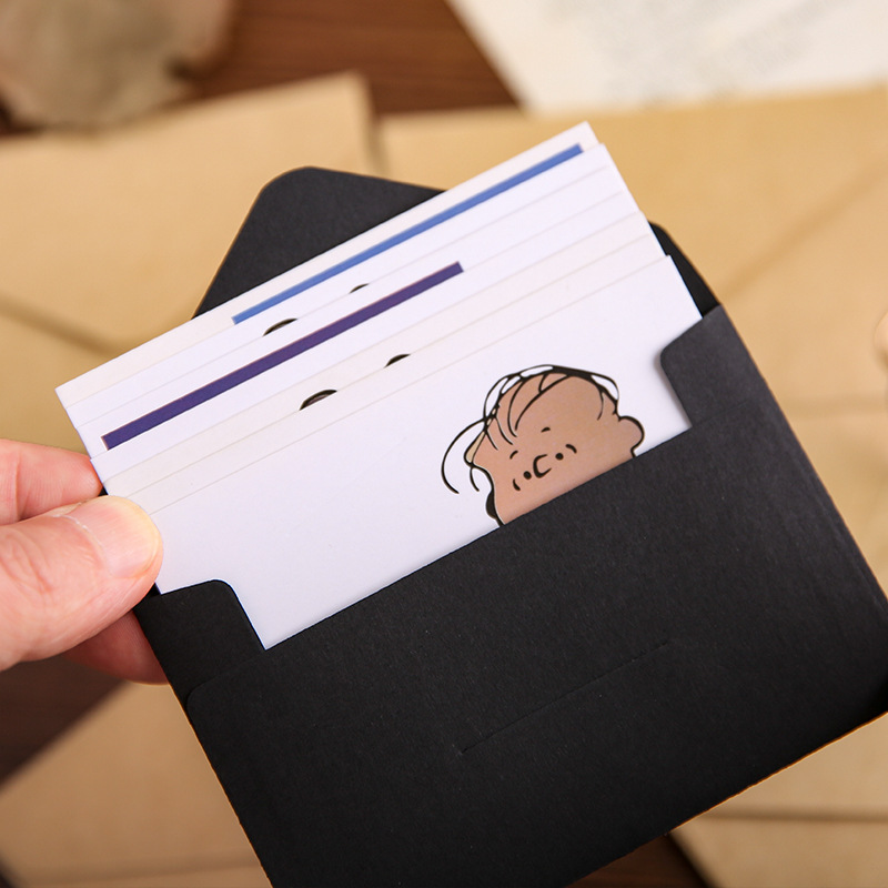 Picture of Retro Square Mini Envelope Fresh Kraft Paper Envelope Small Greeting Card Ins Storage Love Letter Envelope Wholesale