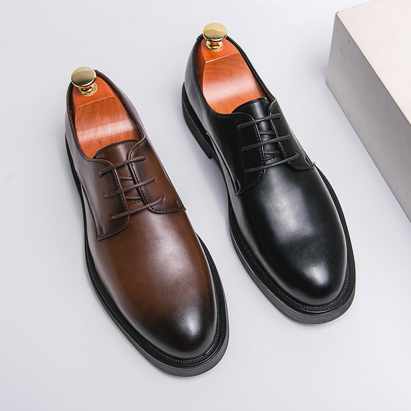 Foreign Trade Amazon Men's Business Leather Shoes Men's British Style Korean Style plus size Dress Office Casual Men's Shoes
