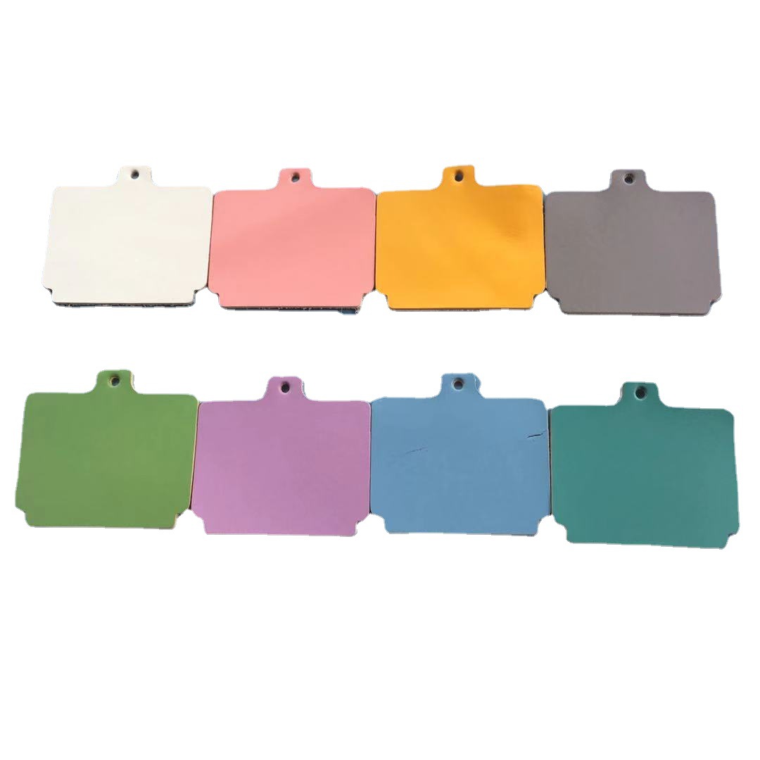 Picture of Factory customized transparent dyeing color macaroon color 2.0mm vegetable tanned cowhide DIY material key case leather head