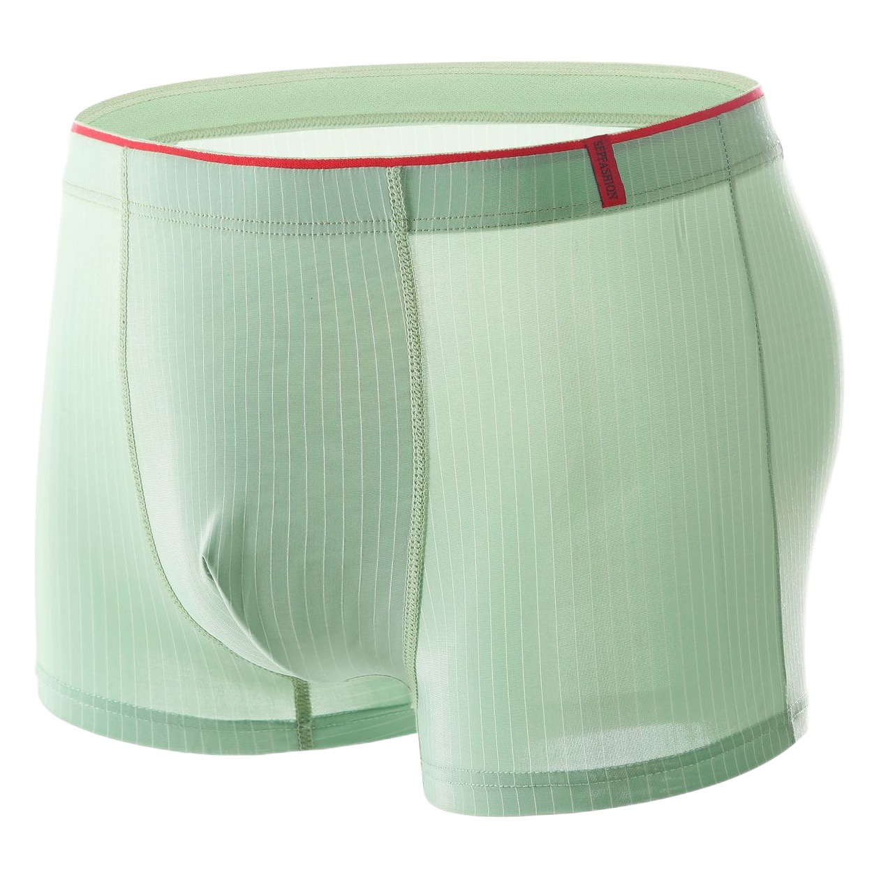 Men's Underwear Ice Silk Cool Breathable Graphene Antibacterial Crotch Stripe Suitable Soft Light Men's Boxer Briefs