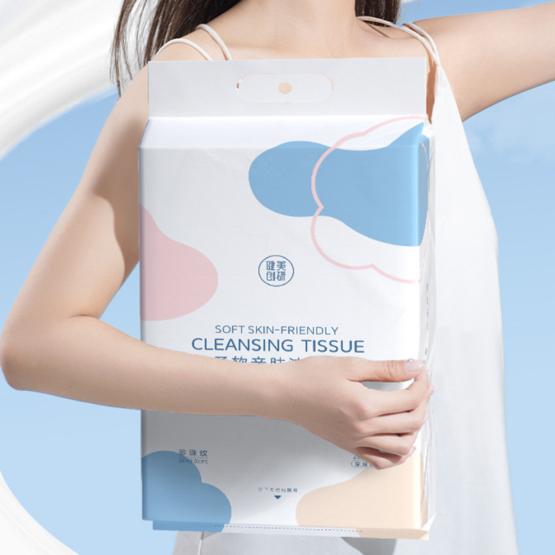 Picture of Bodybuilding Chuangyan Disposable Face Washing Towel 200 Pieces Hanging Family Pack Thickened Dry and Wet Dual-Use Face Washing Towel Wall Hanging