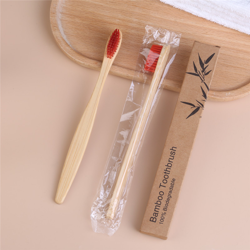 Picture of Cross-border Travel Homestay Hotel Non-disposable Toothbrush Bamboo Charcoal Bamboo Fiber Soft Hair Adult Bamboo Toothbrush Customization