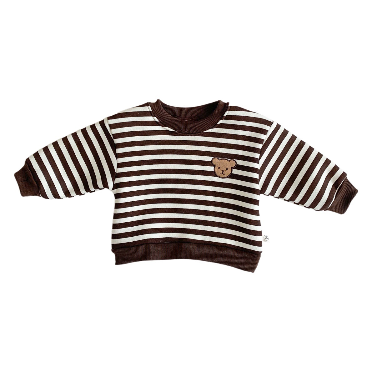 Picture of Children's Winter Round Neck Four-Color Korean Style Sweatshirt Kidsren's Clothing Baby Fleece-Lined Male and Female Baby Fleece-Lined Warm Pullover Jacket