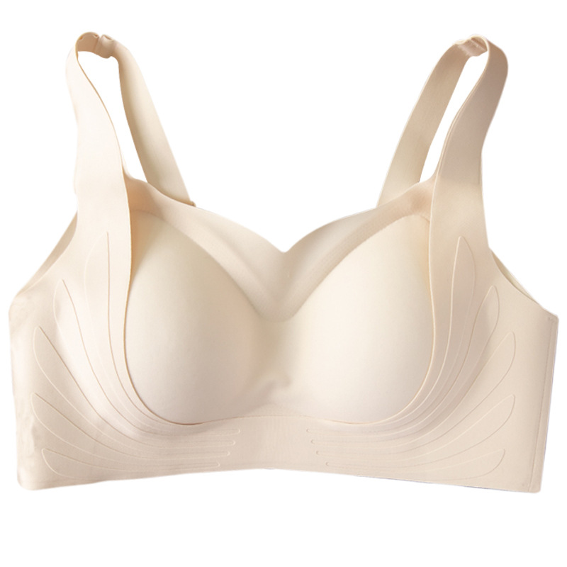 Picture of Original Japanese Tilt Traceless Underwear Women's Small Chest Push-up No Steel Ring Soft Support Anti-sagging Bra