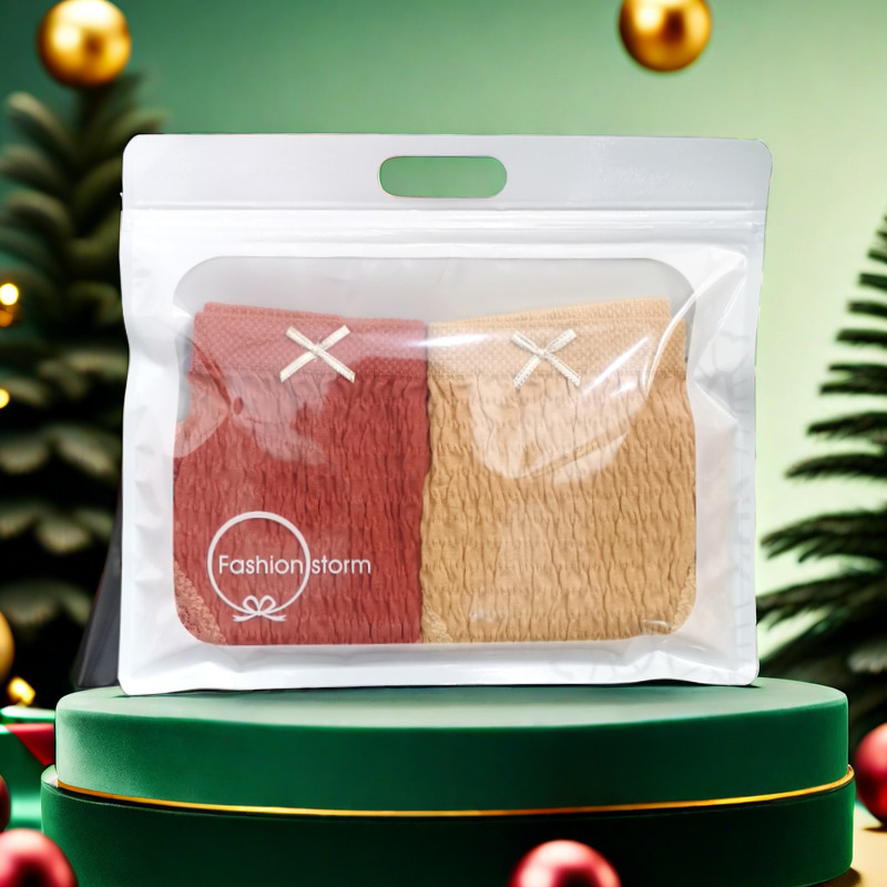 Children's clothing packaging bag leggings underwear socks ziplock bag children vest clothes transparent bag dance socks stockings bag