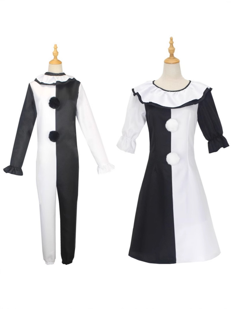 Picture of in stock Horror Movie Broken Soul Clown cosplay Costume Stage Performance Clothes