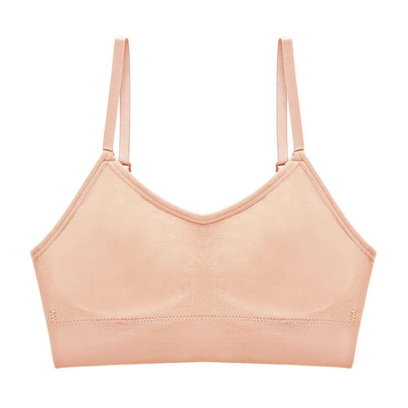 Picture of New seamless inner beauty back push up tube top short sports wireless breathable anti-sagging girl bra