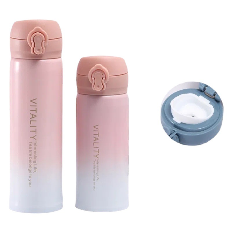 Portable children's vacuum cup wholesale High-looking 304 stainless steel water Cup gradient vacuum cup student household Cup