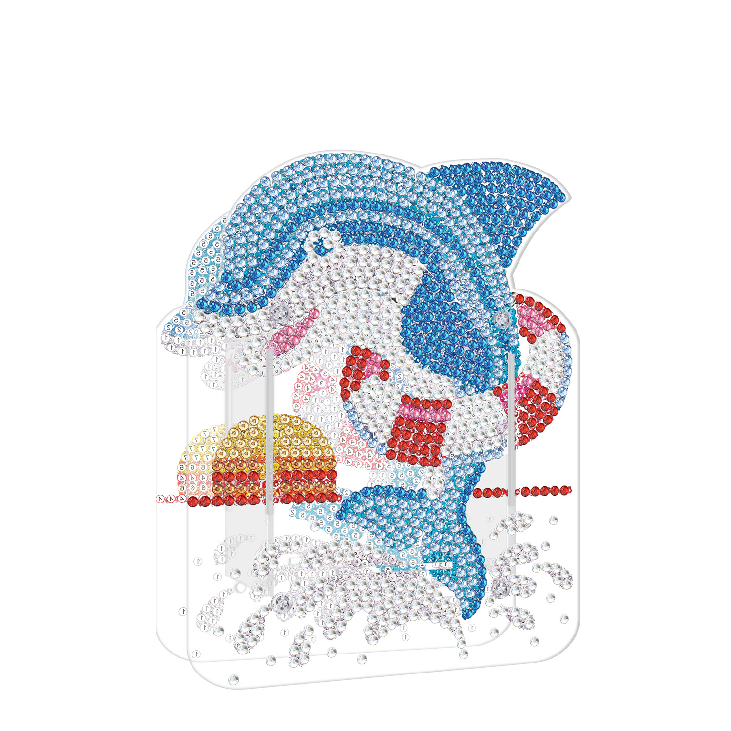 Picture of Diamond painting peripheral pen holder transparent PVC pen holder foreign trade new creative handmade stick drill desktop storage ornaments