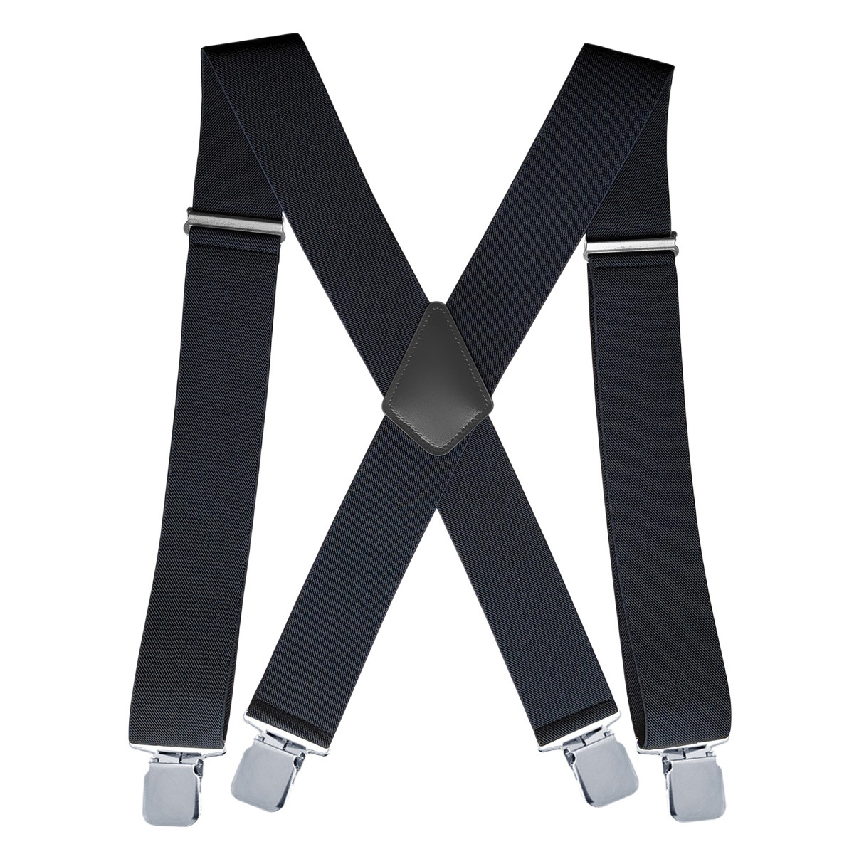 Factory supply 5cm adult men's casual strap elastic polyester cargo pants suspenders strap clip
