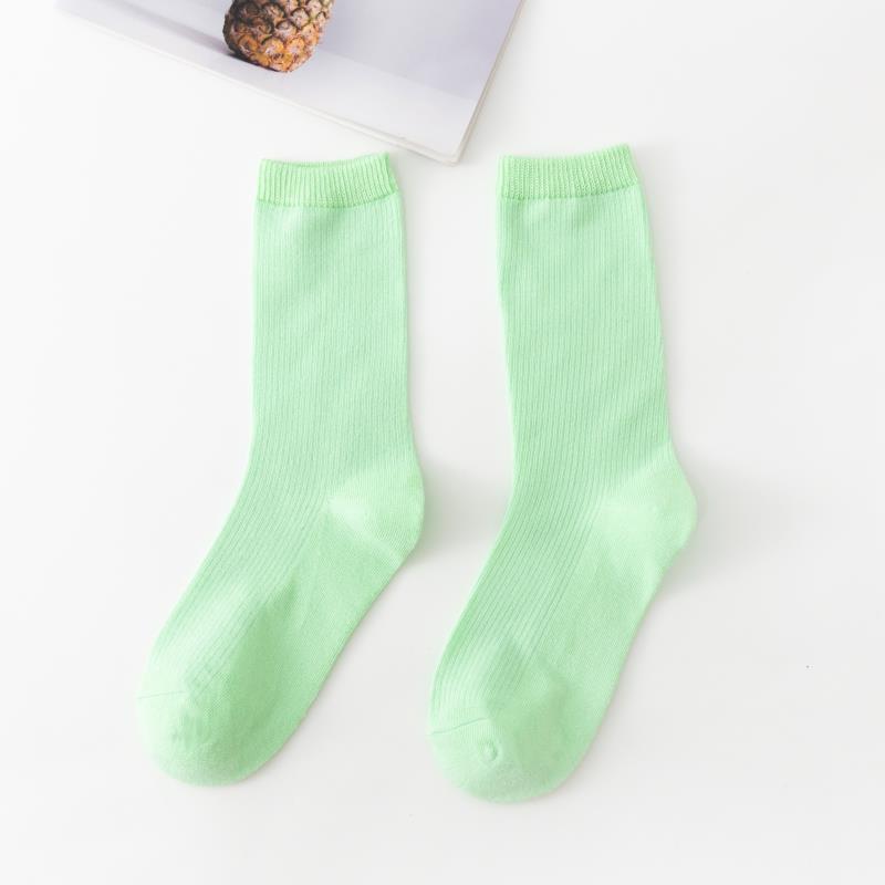 Picture of Spring and summer women's socks solid color dopamine color tube socks Zhuji pile socks ladies candy color socks cotton socks