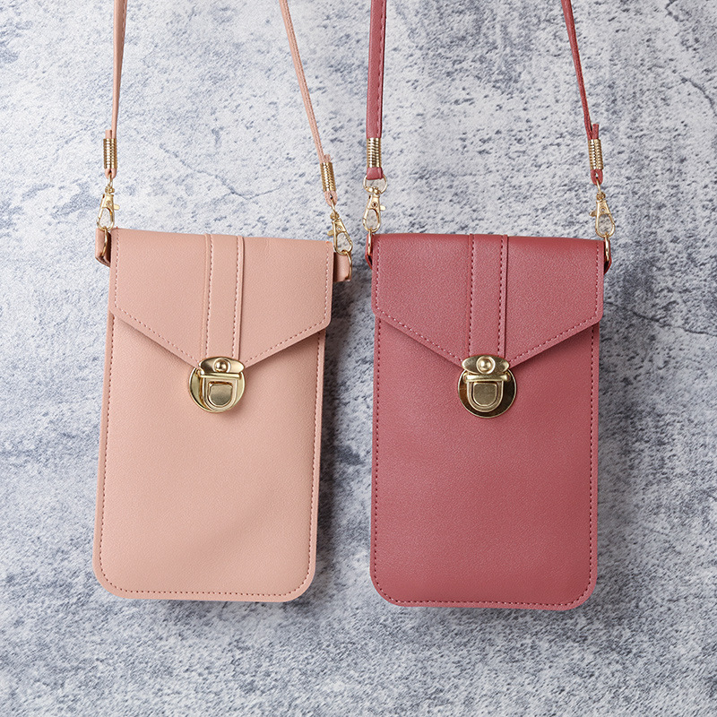Picture of Touchscreen Mobile Phone Coin Purse Women's New Fashionable Multi-function Korean Style Fashionable Shoulder All-match Simple Crossbody Bag