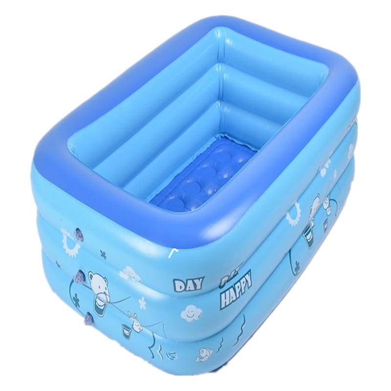 Square Thickened Inflatable Swimming Pool Home Children Adult Paddling Pool Bath Basin Outdoor Swimming Inflatable Pool