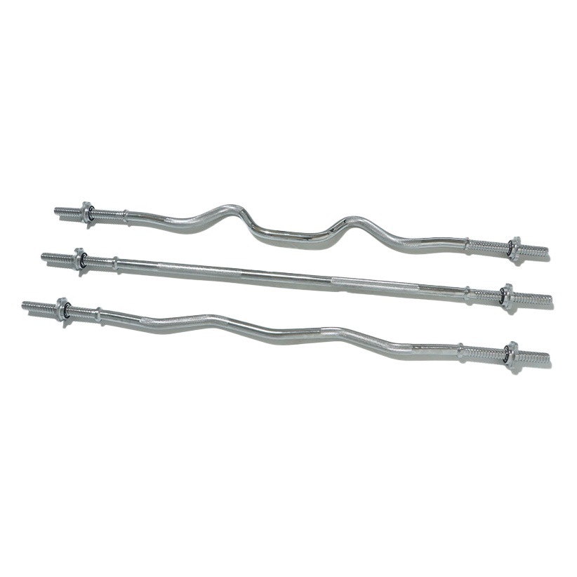Electroplating barbell rod diameter 28cm household crank bar bar dumbbell pole weight lifting fitness training barbell pole