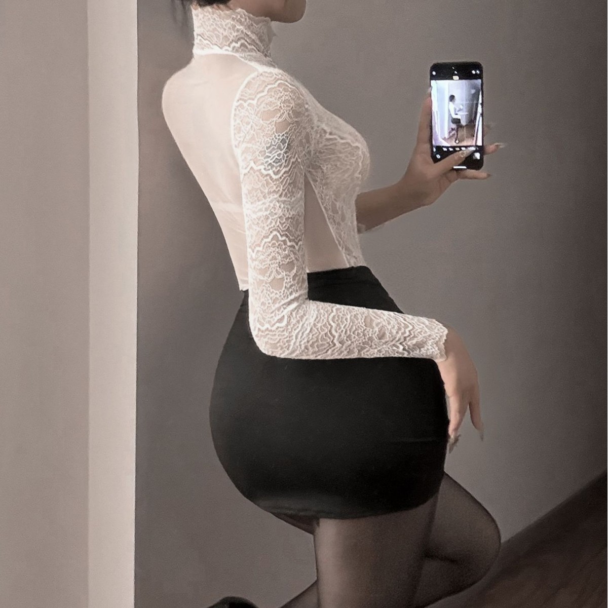 Picture of Secretary Uniform Hip Skirt Temptation Sexy Sex Uniform suit Can Wear Pure Deep V Exclusion Underwear Women