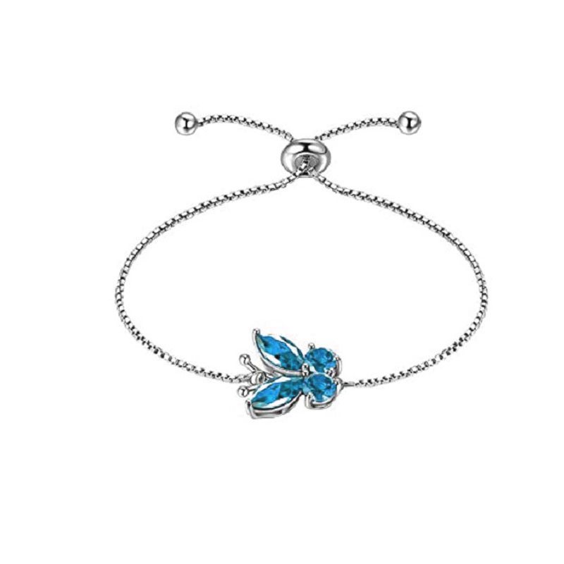 Picture of TEMU Cross-border New Butterfly Ring Earring Necklace Female European and American Animal Butterfly Pendant Clavicle Chain Jewelry suit