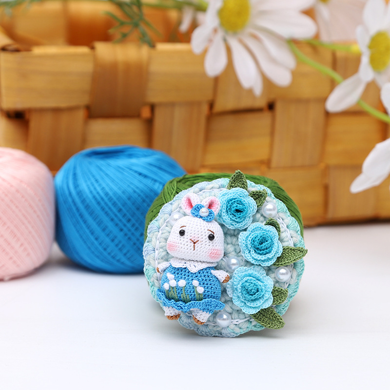 Picture of Warm Color No.10 Lace Strongly Twisted Mercerized Pearl Egyptian Long-staple Cotton Handmade Micro-hook Hand-bow Ball 20g Wool Ball