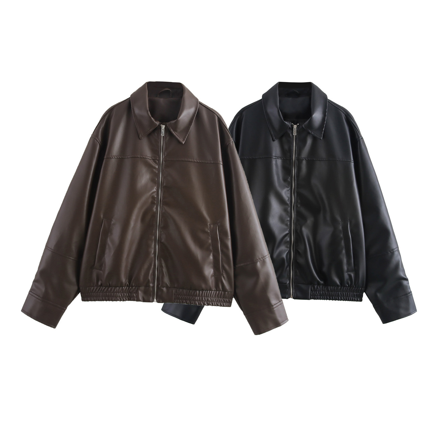 Picture of Foreign trade 2024 autumn new women's transparent hard yarn aviator jacket coat sweet cool 4341864