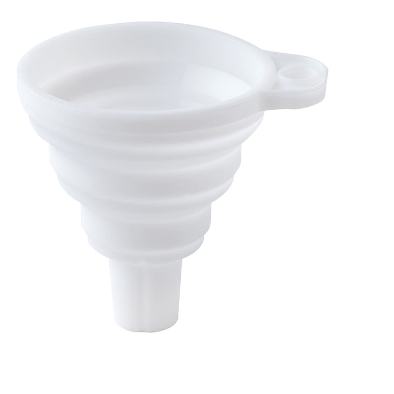 Silicone funnel Mini Retractable folding funnel oil pouring wide caliber wine leakage oil leakage household small size funnel sub-packaging device
