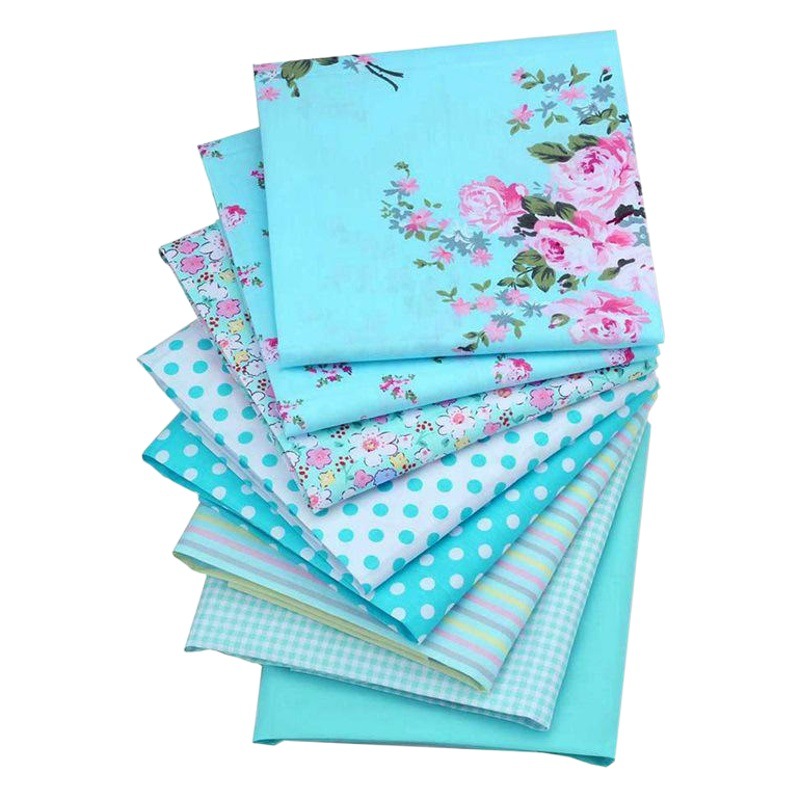 Foreign trade cotton twill printed fabric DIY hand patchwork group 6/7/8 cotton floral fabric wholesale