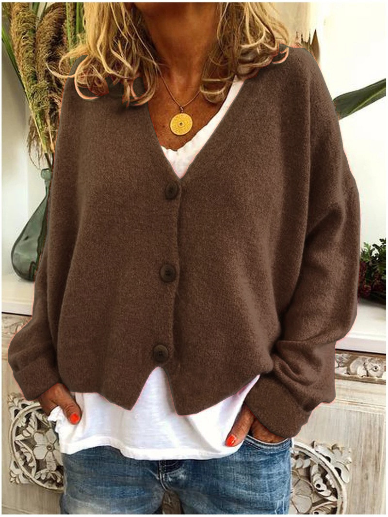 Picture of 2022 Europe and the United States cross-border Women's eBay Amazon wish autumn and winter explosions casual loose sweater knitted cardigan