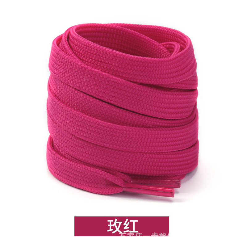 Picture of Wild elephant double fine line shoelaces Adi shell head canvas shoelaces casual shoes sneaker black and white color flat shoelaces